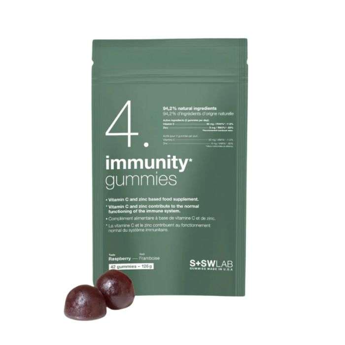 S+SWLAB 3 IMMUNITY GUMMIES 126G 42 GUMMIES GOUT FRAMBOISE