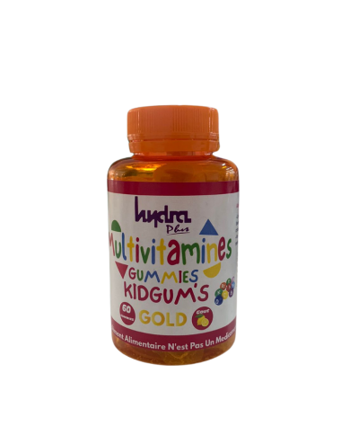 HYDRA PLUS MULTIVITAMINS GUMMIES KIDS GUMS GOLD 60 GUMMIES GOUT ORANGE