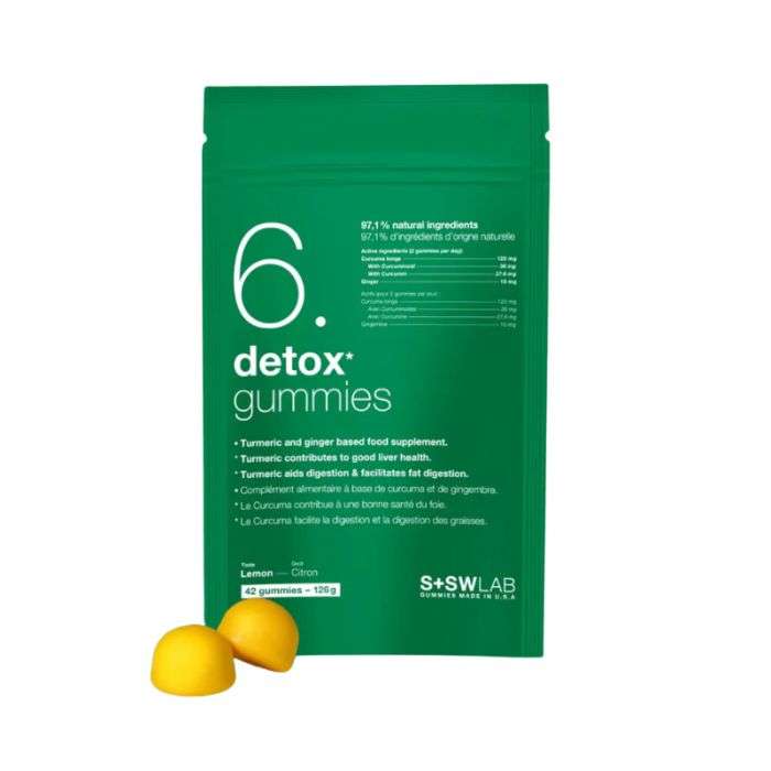 S+SWLAB 6 DETOX GUMMIES 126G 42 GUMMIES GOUT CITRON