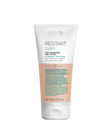 REVLON RESTART CURLS GEL HUILE MULTI USAGES CHEVEUX 150 ML