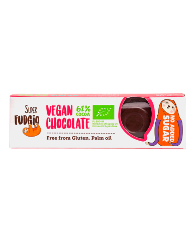 SUPER FUDGIO BARRE CHOCOLAT VEGAN 62% 40 G