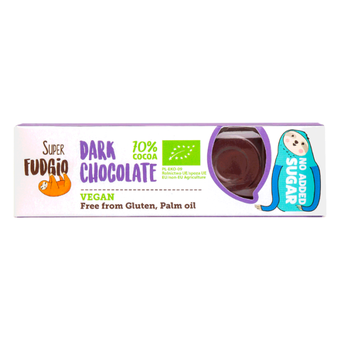 SUPER FUDGIO BARRE CHOCOLAT NOIR VEGAN 40 G