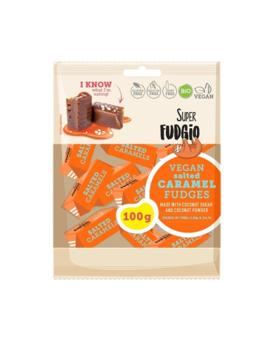 SUPER FUDGIO CARAMEL SALE 100 G BIO