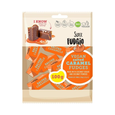 SUPER FUDGIO CARAMEL SALE 100 G BIO