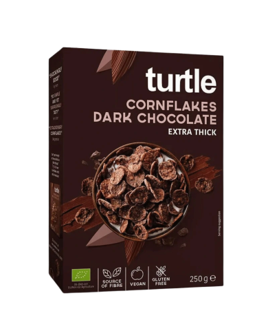 TURTLE CORNFLAKES AU CHOCOLAT NOIR BIO SANS GLUTEN 250 G