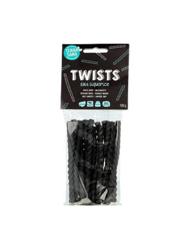TERRASANA  TWIST REGLISSE SALE BIOLOGIQUE 100 G