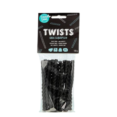 TERRASANA TWIST REGLISSE SALE BIOLOGIQUE 100 G
