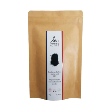 LE CHARBON ACTIF FRANÇAIS CHARBON VEGETAL SUPER ACTIVE EN POUDRE 50 G