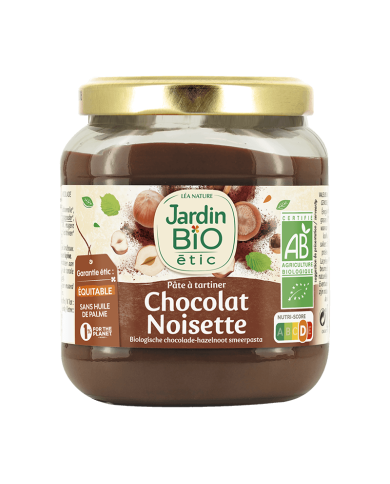 JARDIN BIO PATE A TARTINER CHOCOLAT ET NOISETTES 350 G