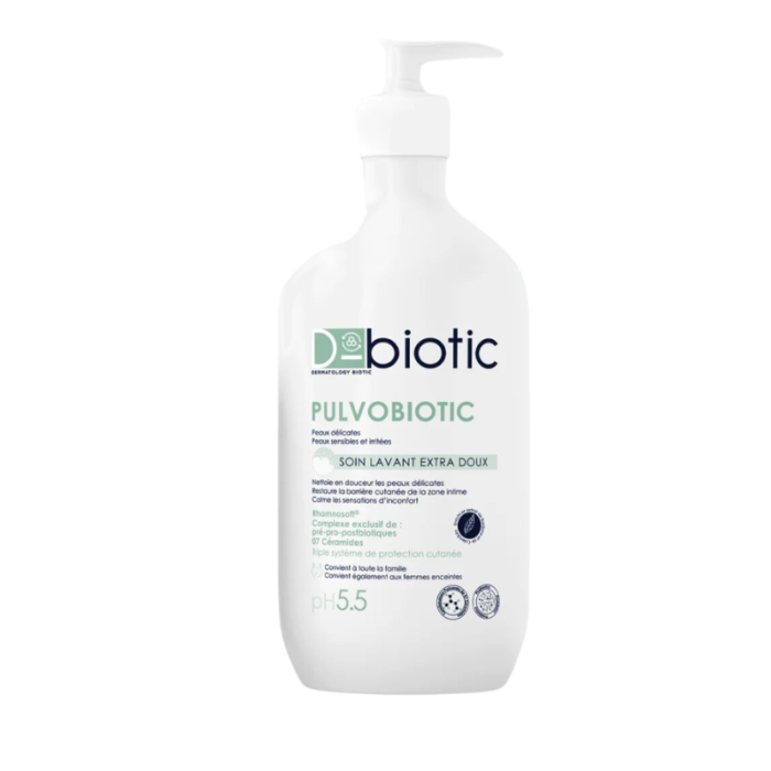 D BIOTIC PULVOBIOTIC SOIN LAVANT EXTRA DOUX PH 5.5 PEAU SENSIBLE IRRITE 500ML