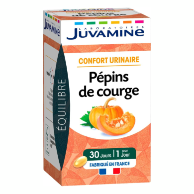 JUVAMINE CONFORT URINAIRE PEPINS DE COURGE 30 CAPSULES