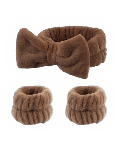 HEADBAND PAPILLON ET POIGNETS ASSORTIES