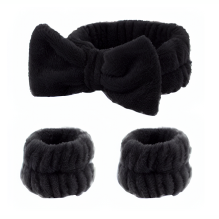 HEADBAND PAPILLON ET POIGNETS ASSORTIES