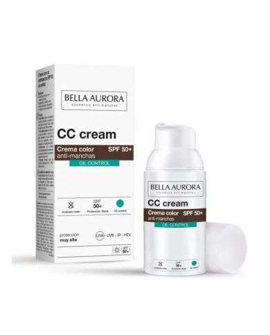 BELLA AURORA CC CREAM ANTI TACHES OIL CONTROL SPF50+ 30 ML