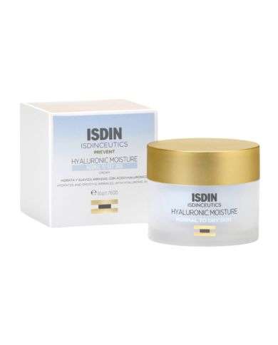 ISDIN ISDINCEUTICS PREVENT HYALURONIC MOISTURE CREME PEAU NORMALE A SECHE 50 G