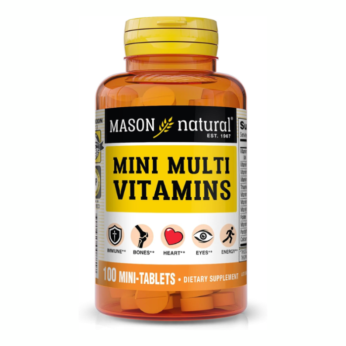 MASON NATURAL MINI MULTI VITAMINS 100 MINI TABLETTES
