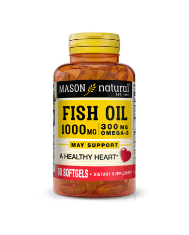 MASON NATURAL HUILE DE POISSON 1000 MG OMEGA 3 300 MG 60 GELULES
