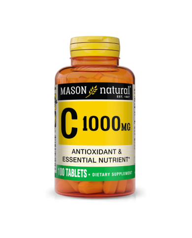 MASON NATURAL VITAMINE C 1000 MG ANTIOXIDANT ET NUTRIMENTS ESSENTIELS 100 COMPRIMES