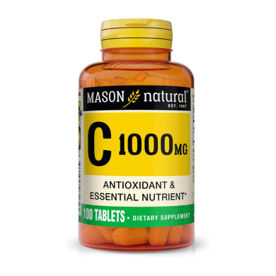MASON NATURAL VITAMINE C 1000 MG ANTIOXIDANT ET NUTRIMENTS ESSENTIELS 100 COMPRIMES