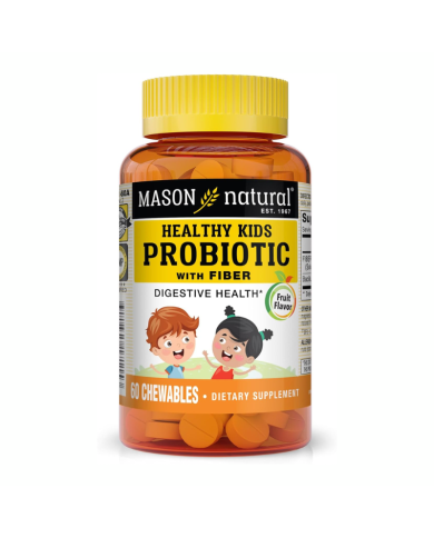 MASON NATURAL HEALTHY KIDS PROBIOTIC WITHE FIBER 60 CHEWABLES