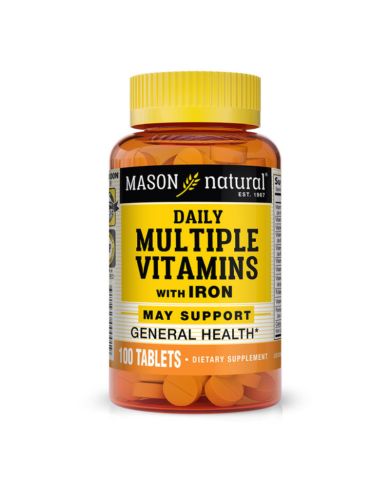 MASON NATURAL DAILY MULTIPLE VITAMINS WITHE IRON 100 COMPRIMES