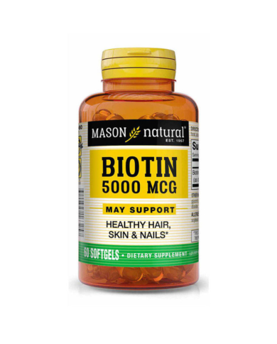 MASON NATURAL BIOTIN 5000 MCG 60 GELULES