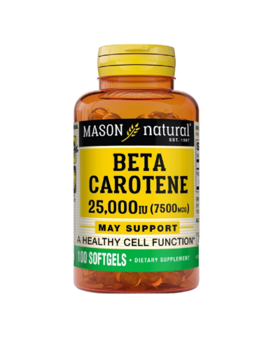 MASON NATURAL BETA CAROTENE 25000 IU 7500 MCG 100 GELULES