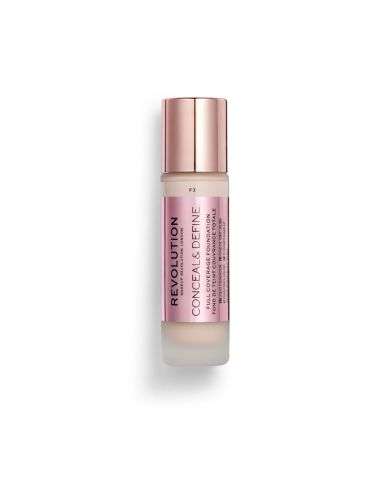 MAKEUP REVOLUTION CONCEAL AND DEFINE FOND DE TEINT LIQUIDE 