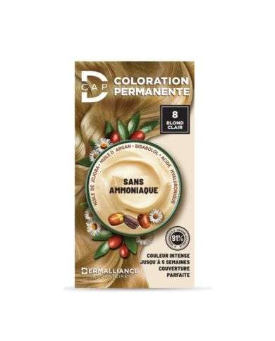 D CAP COLORATION PERMANENTE N 8 BLOND CLAIR