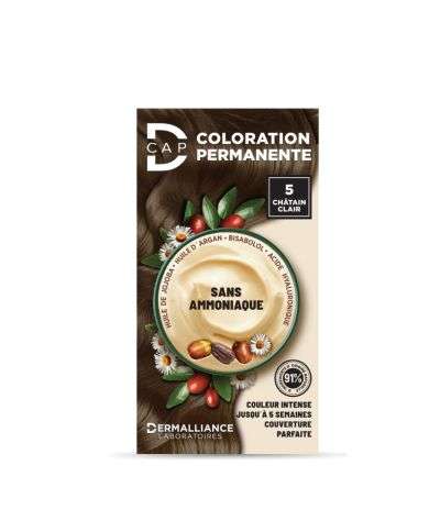 D CAP COLORATION PERMANENTE N 5 CHATAIN CLAIR