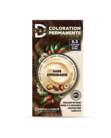 D CAP COLORATION PERMANENTE N 5.3 CHATAIN CLAIR DORE