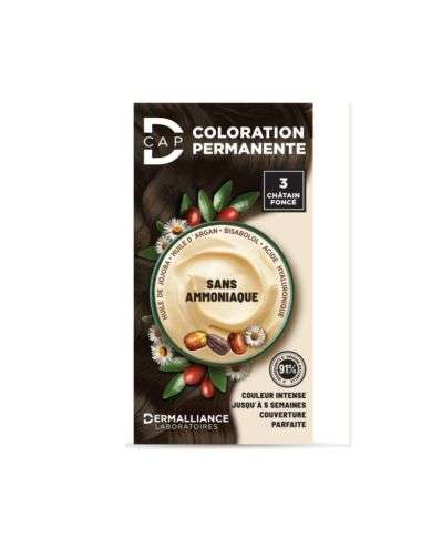 D CAP COLORATION PERMANENTE N 3 CHATAIN FONCE