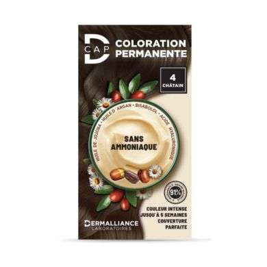 D CAP COLORATION PERMANENTE N 4 CHATAIN 