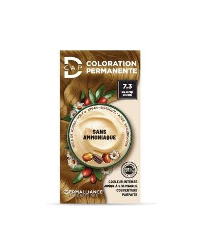 D CAP COLORATION PERMANENTE N 7.3 BLOND DORE
