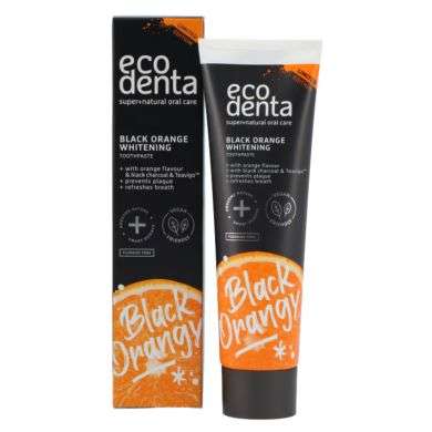 ECODENTA DENTIFRICE BLANCHISSANT AU CHARBON ACTIF ET ORANGE 100 ML