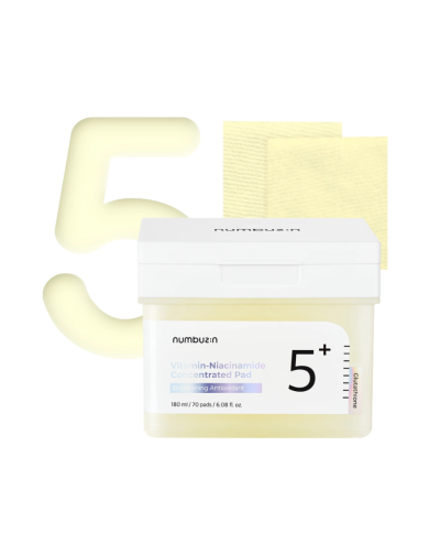 NUMBUZIN 5+ VITAMIN NIACINAMIDE CONCENTRATED PAD  180 ML 70 PADS