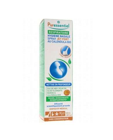 PURESSENTIEL RESPIRATOIRE HYGIENE NASAL SPRAY JET FORT100ML