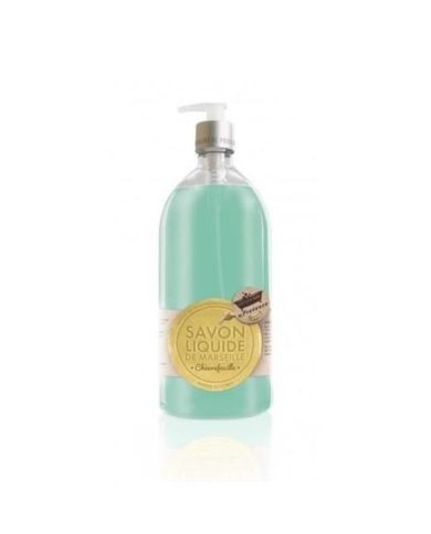 LES PETITS BAIN DE PROVENCE SAVON LIQUIDE DE MARSEILLE CHEVRE FEUILLE 1 L