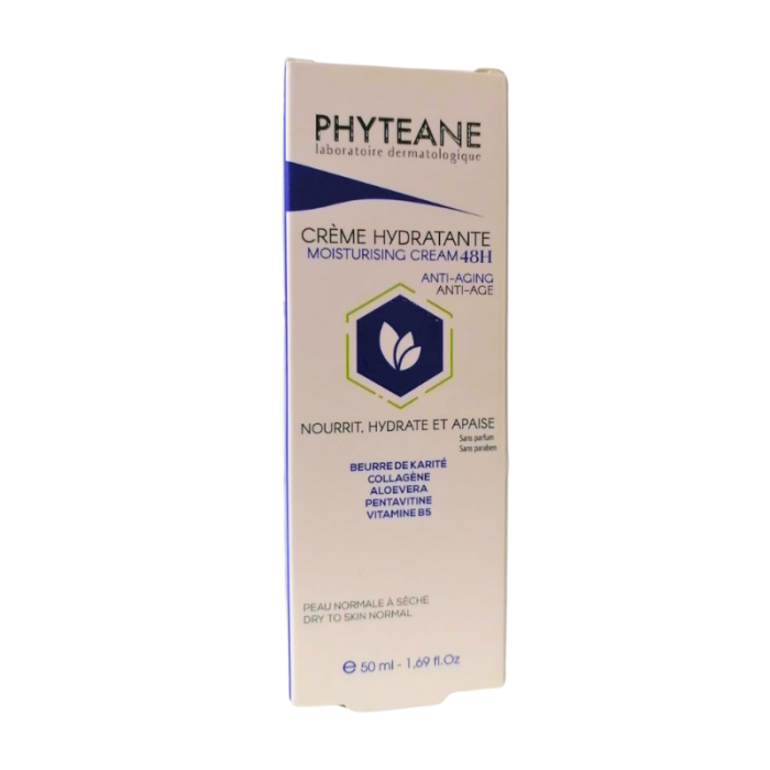 PHYTEANE CREME HYDRATANTE 48H ANTI AGE PEAU NORMALE A SECHE 50 ML