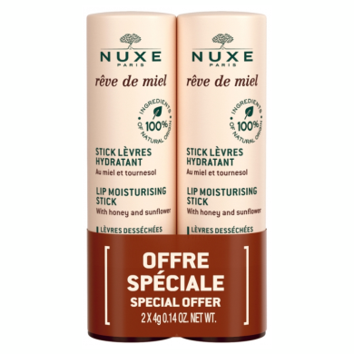 NUXE REVE DE MIEL OFFRE SPECIAL STICK LEVRE HYDRATANT 2X4G