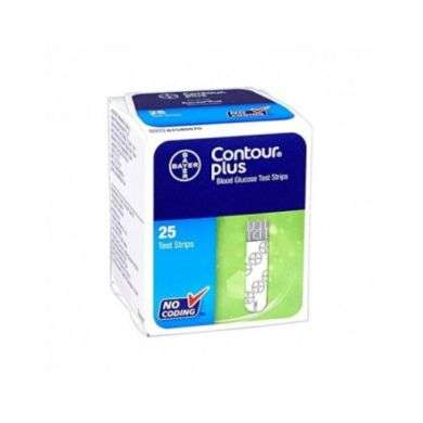 CONTOUR PLUS 25 TEST STRIPS BANDELETTE REACTIVE