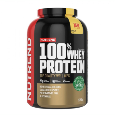 NUTREND 100% WHEY PROTEIN VANILLA FLAVOUR 2250 G