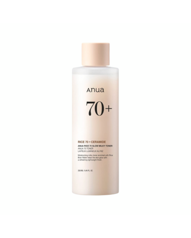 ANUA 70+ TONER LAITEUX LUMINEUX AU RIZ 250ML