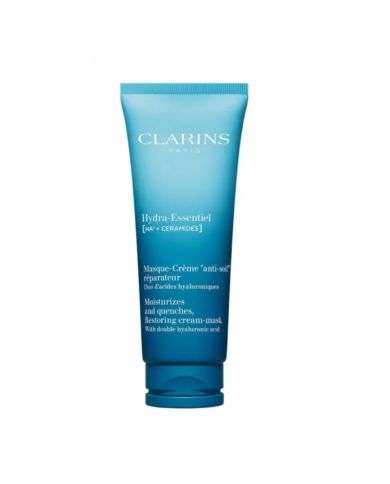 CLARINS HYDRA ESSENTIEL MASQUE CREME ANTI SOIF REPARATEUR DUO D'ACIDES HYALURONIQUE 75 ML