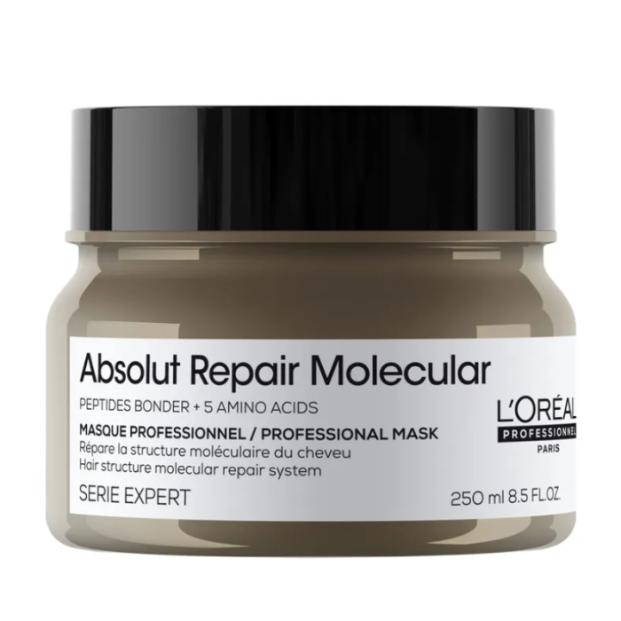 L'OREAL PROFESSIONNEL PARIS ABSOUT REPAIR MOLECULAR MASK PEPTIDES BONDER + 5 AMINO ACIDE 250 ML