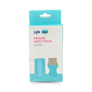L2N BEBE PEIGNE ANTI POUX 2 PEIGNES