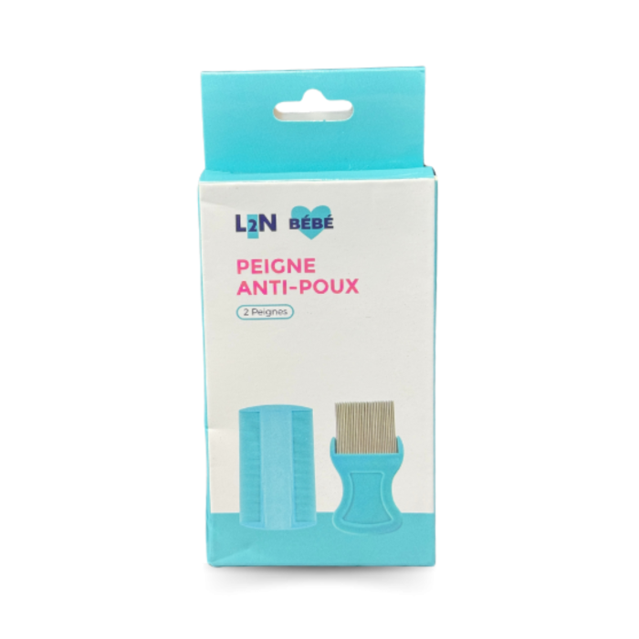 L2N BEBE PEIGNE ANTI POUX 2 PEIGNES