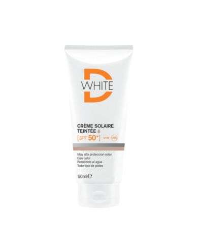 D-WHITE CREME SOLAIRE TEINTE MEDIUM SPF 50+