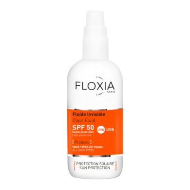 FLOXIA FLUIDE INVISIBLE SPF 50 HAUTE PROTECTION TOUT TYPE DE PEAUX 100 ML