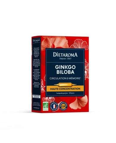 DIETAROMA C.I.P. GINKGO BILOBA 20 AMPOULES 